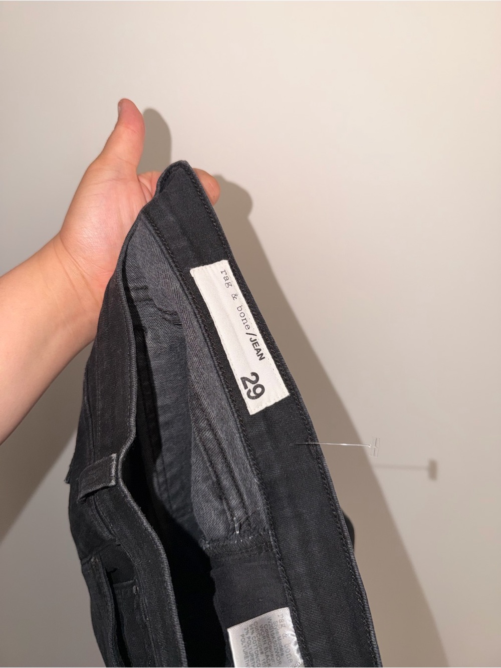 Rag & Bone black slim bootcut jean western denim cigarette 29 classic capsule - Picture 5 of 6